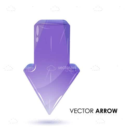 Purple Downwards Facing Arrow